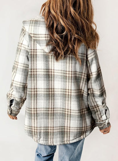 Elvessa | Veste en Flanelle à Carreaux