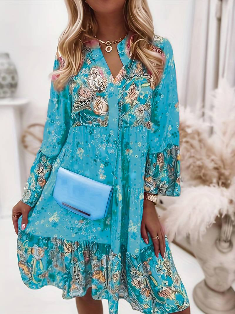 Liora – Robe bohème à coupe fluide et élégance florale