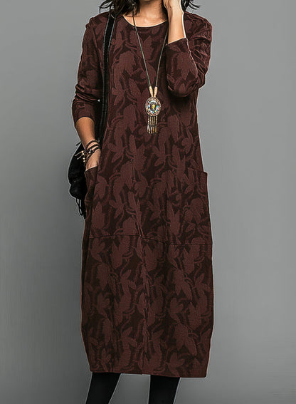 Cassie™ | Robe d'Hiver Décontractée à Col Rond