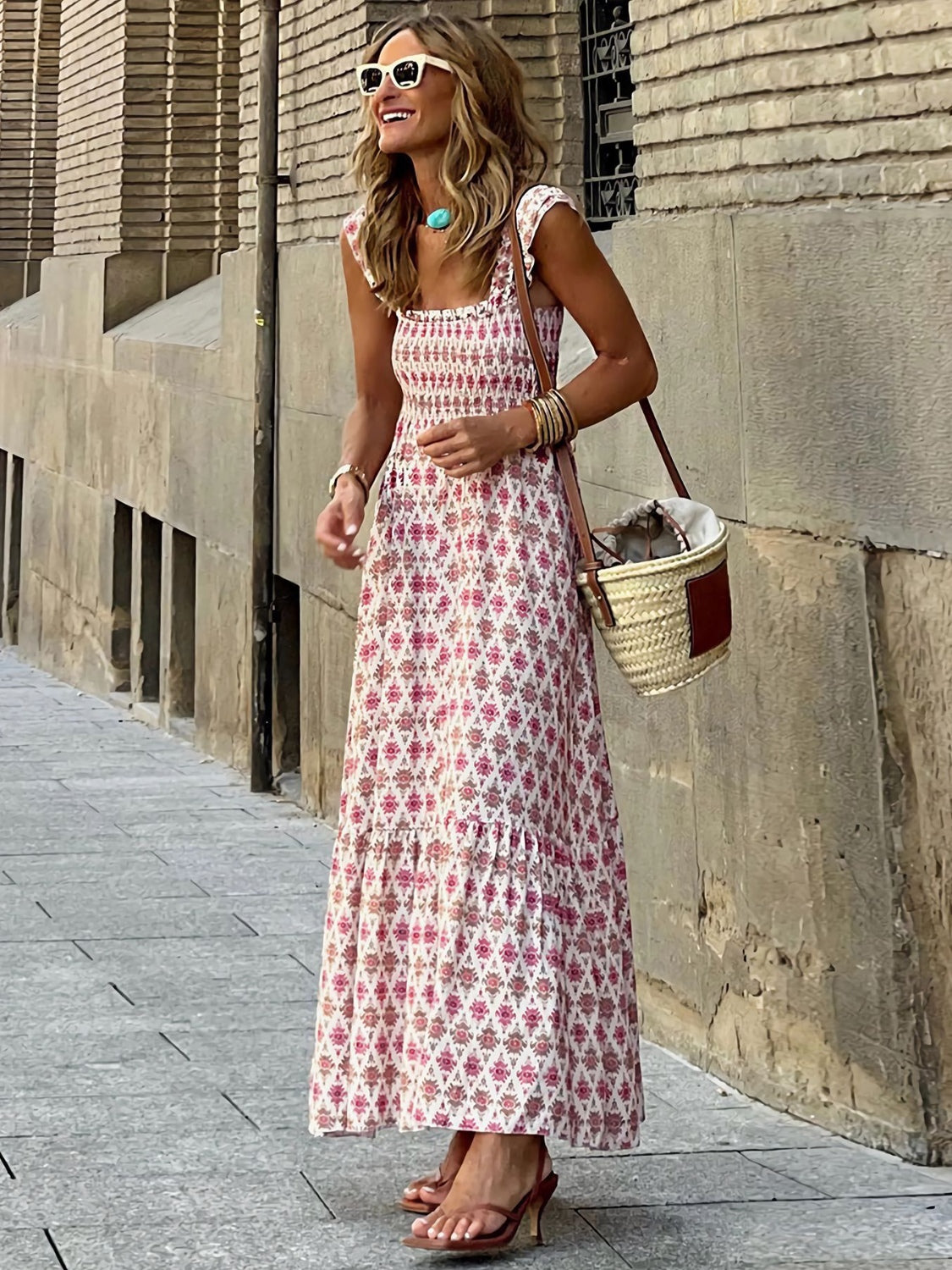 Noémie | Robe d'été confortable pour femme | Maxi