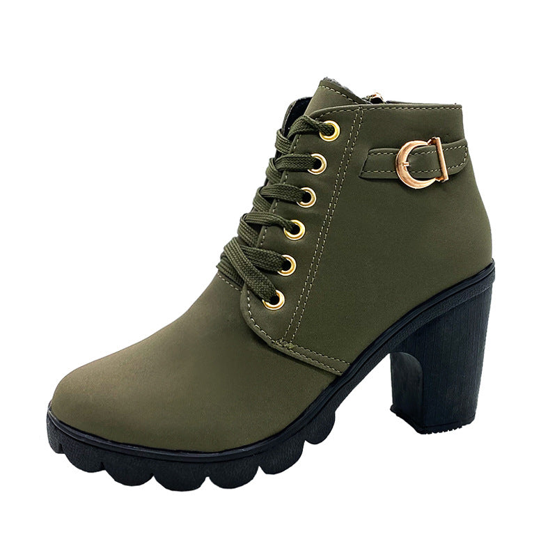 Stivali con Tacco Chunky da Donna