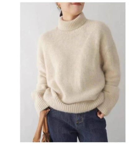 Lisette | Pull col montant en cachemire