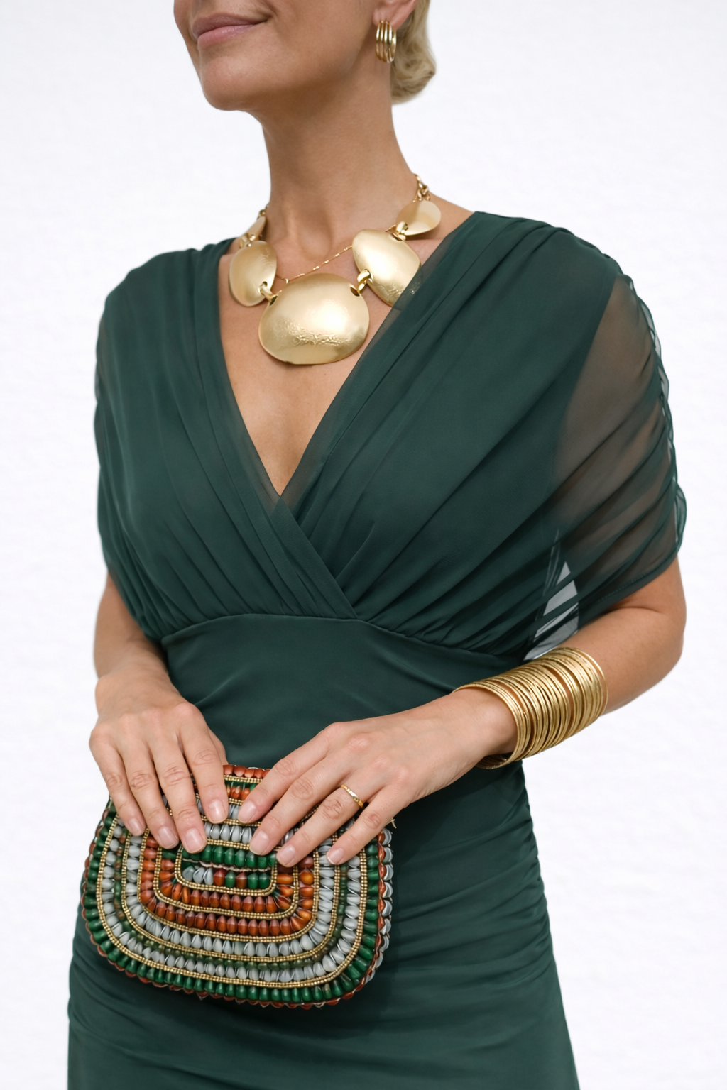 Velora™ | Robe Fleurie Longue avec Décolleté en V