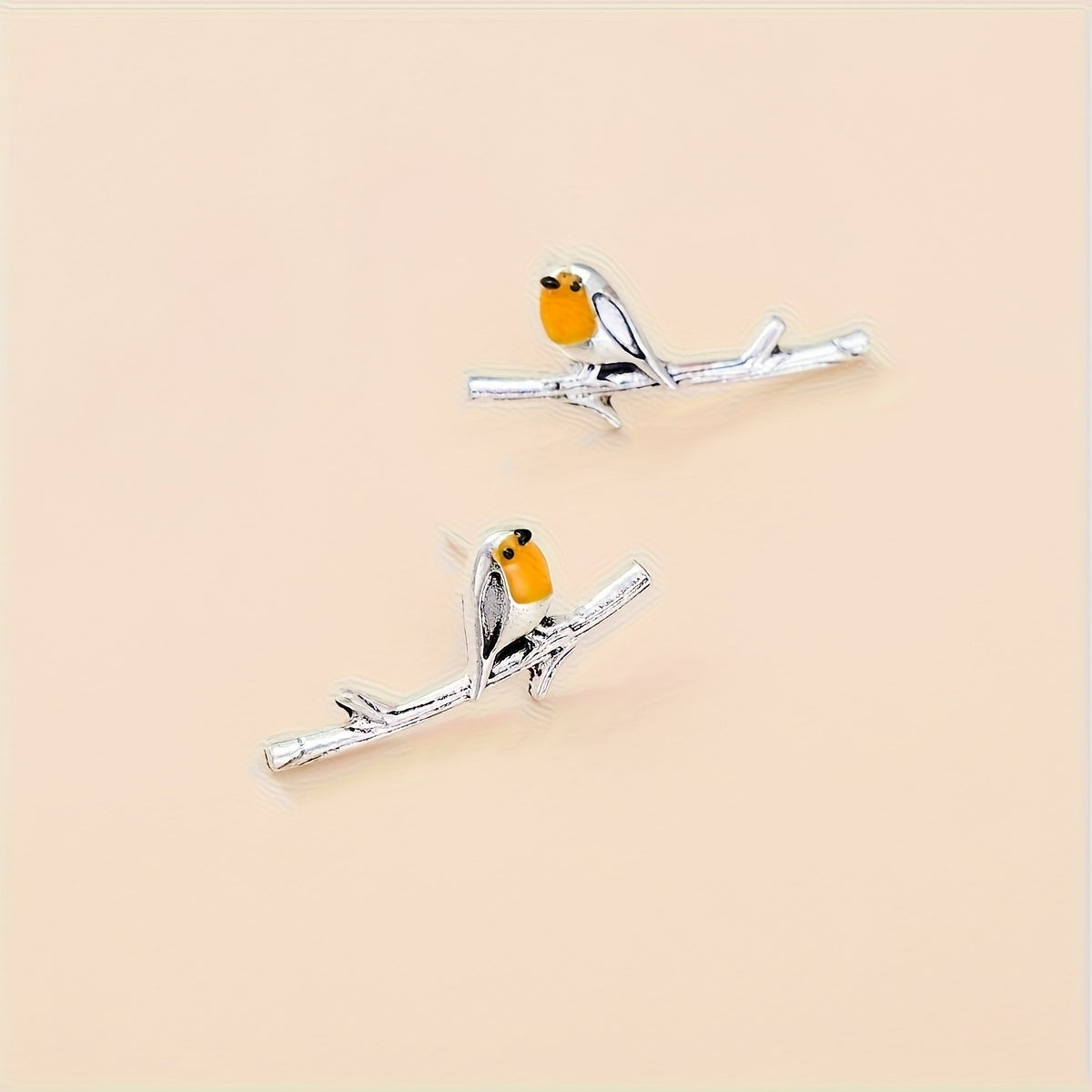 Boucles d'oreilles en forme d'oiseau animal cartoon