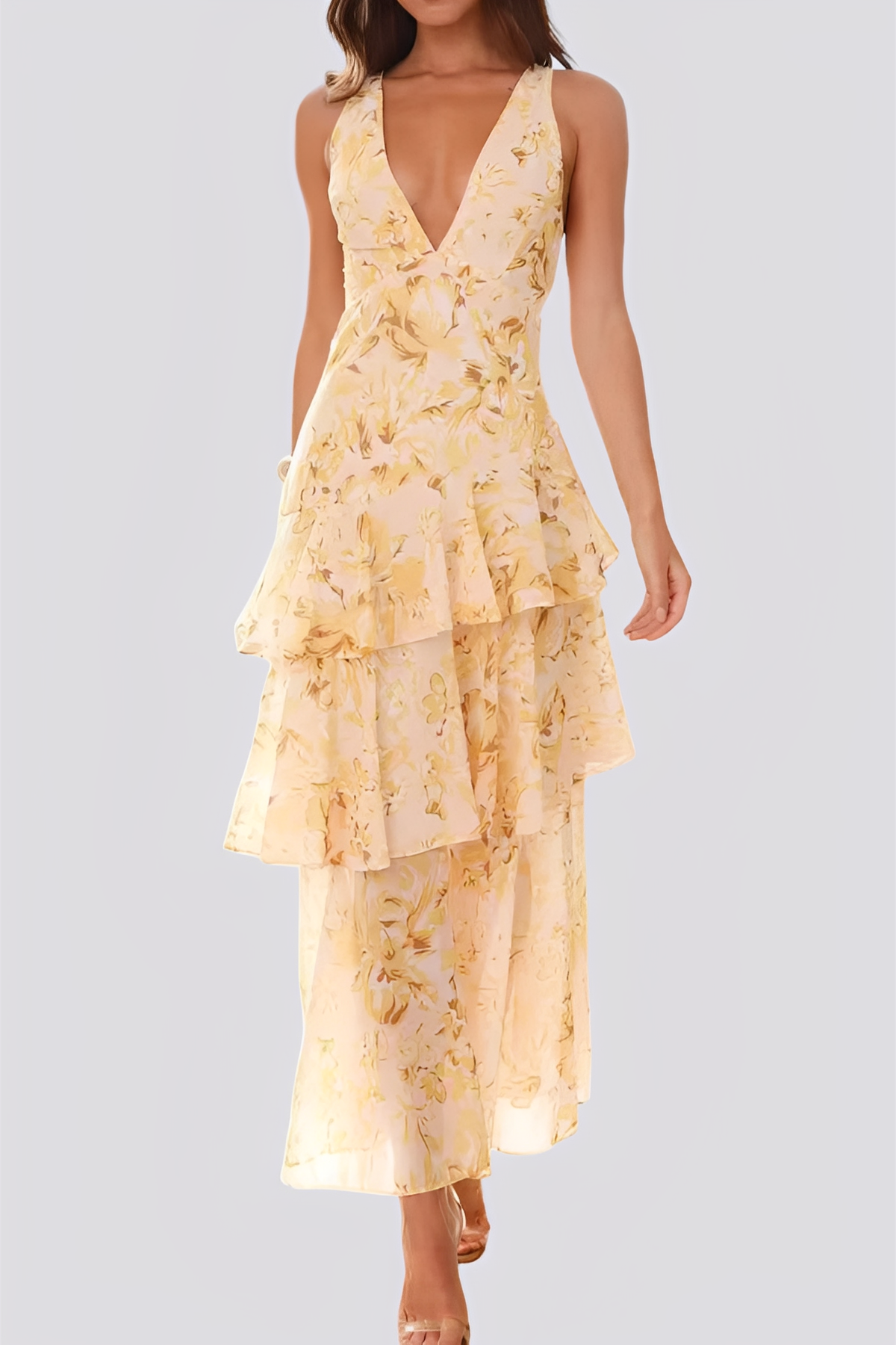 Tiffany - Robe maxi élégante avec un col halter pour femmes