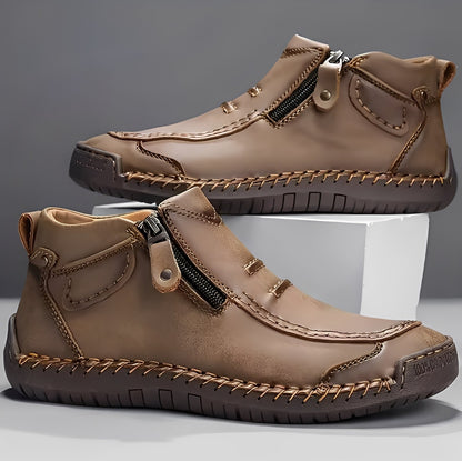 Ferdie - Chaussures de confort modernes avec fermeture éclair pour hommes