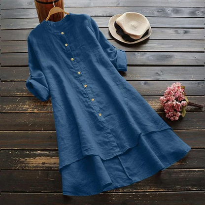 Maggie - Robe d'Été en Lin Frais et Confortable
