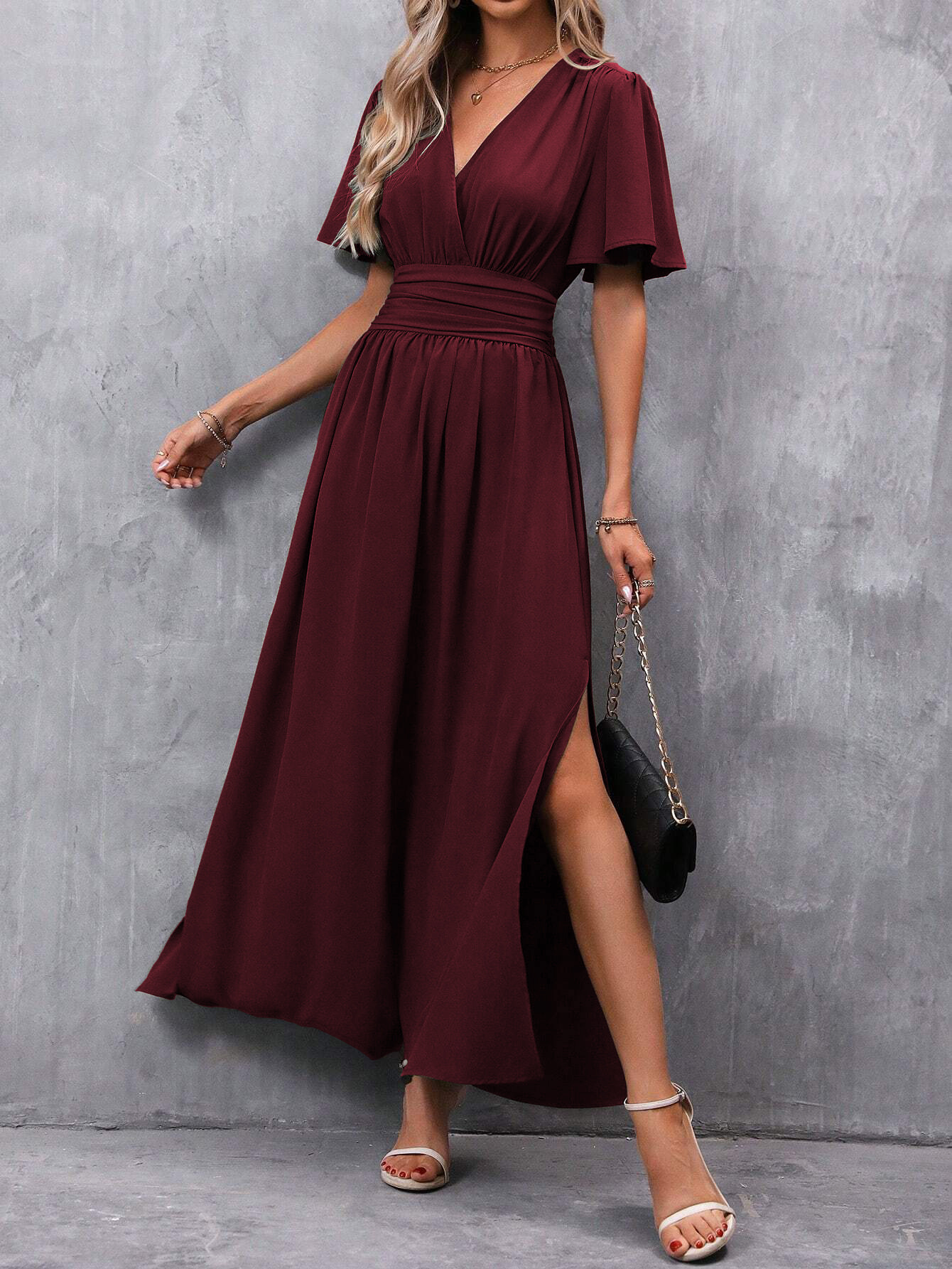 Rosabella - Robe femme à taille froncée