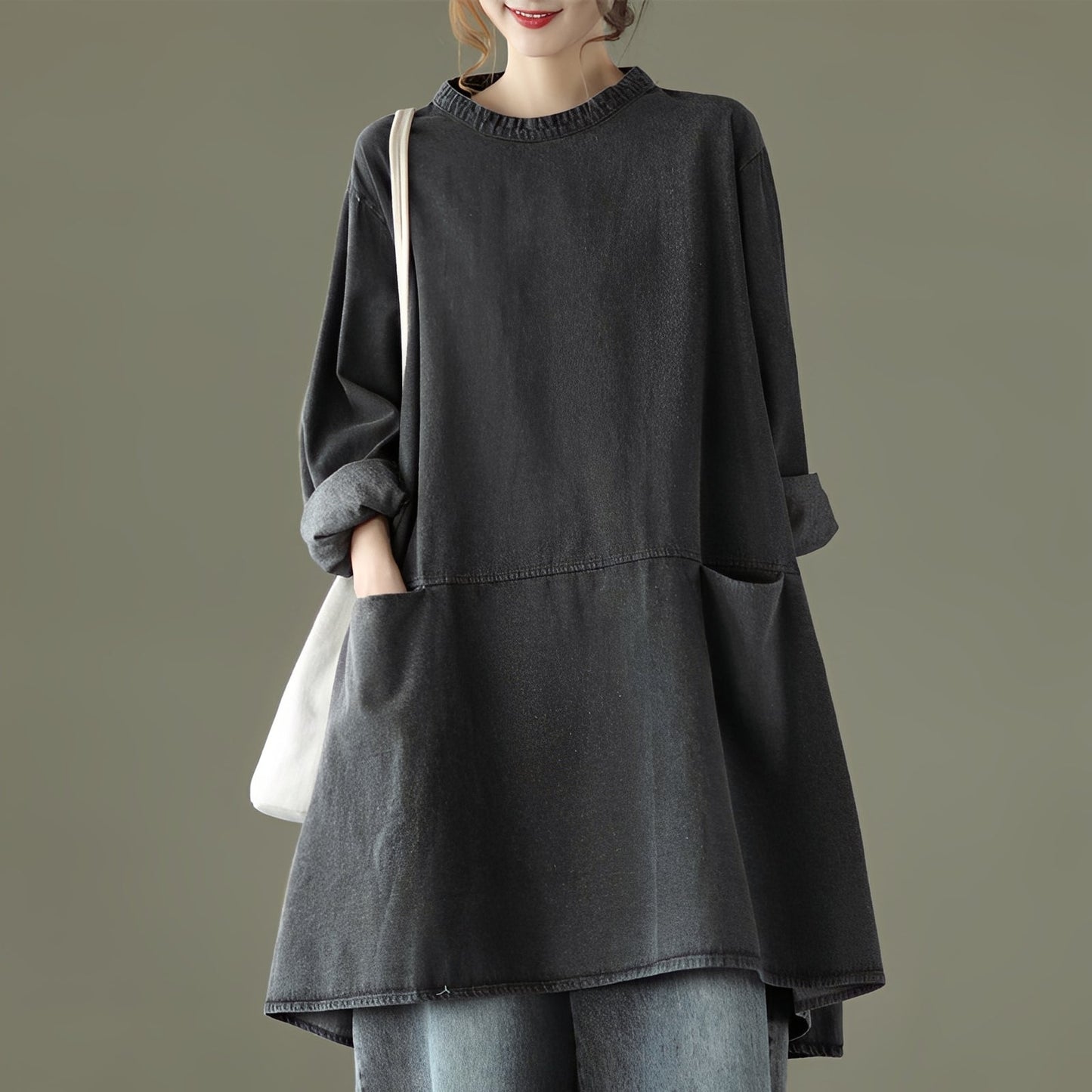 Julie - Robe en jean longue et ample pour femmes
