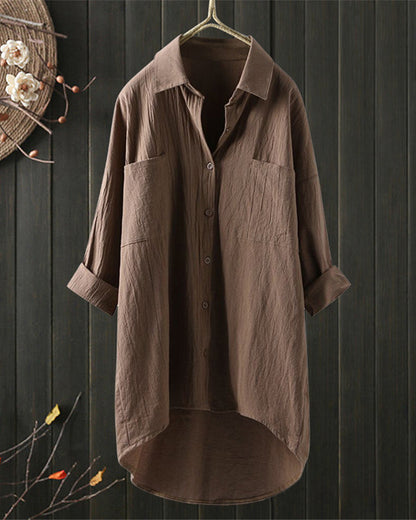 Olivia™ | Blouse ample et confortable en couleur unie