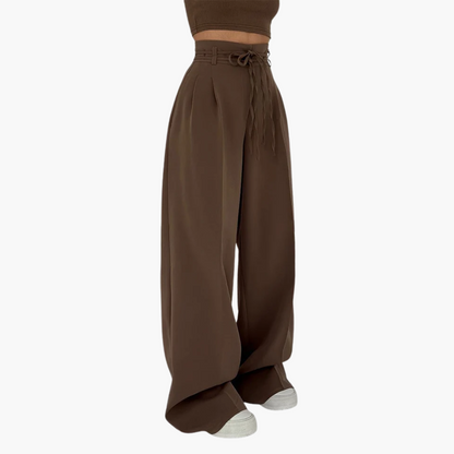 Josephine | Pantalons Taille Haute à Jambes Larges