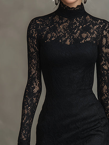Magda | Robe longue en dentelle