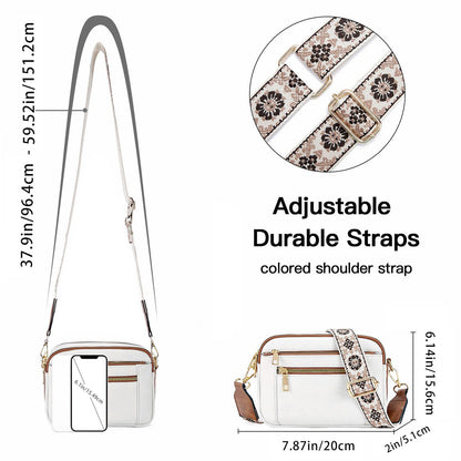 Erikka | Sac à bandoulière élégant avec bandoulière réglable à motifs