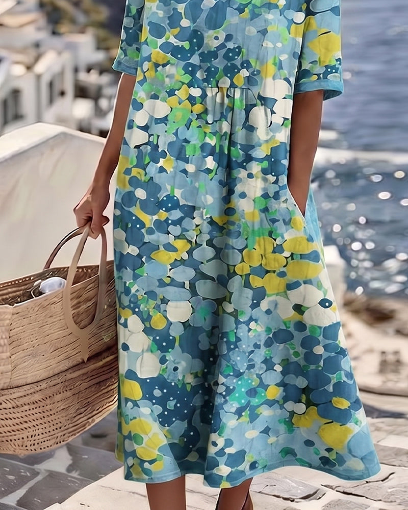 Robe ample imprimée