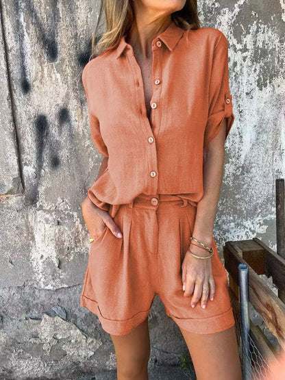 Jolie – Ensemble en Coton-Lin Élégant