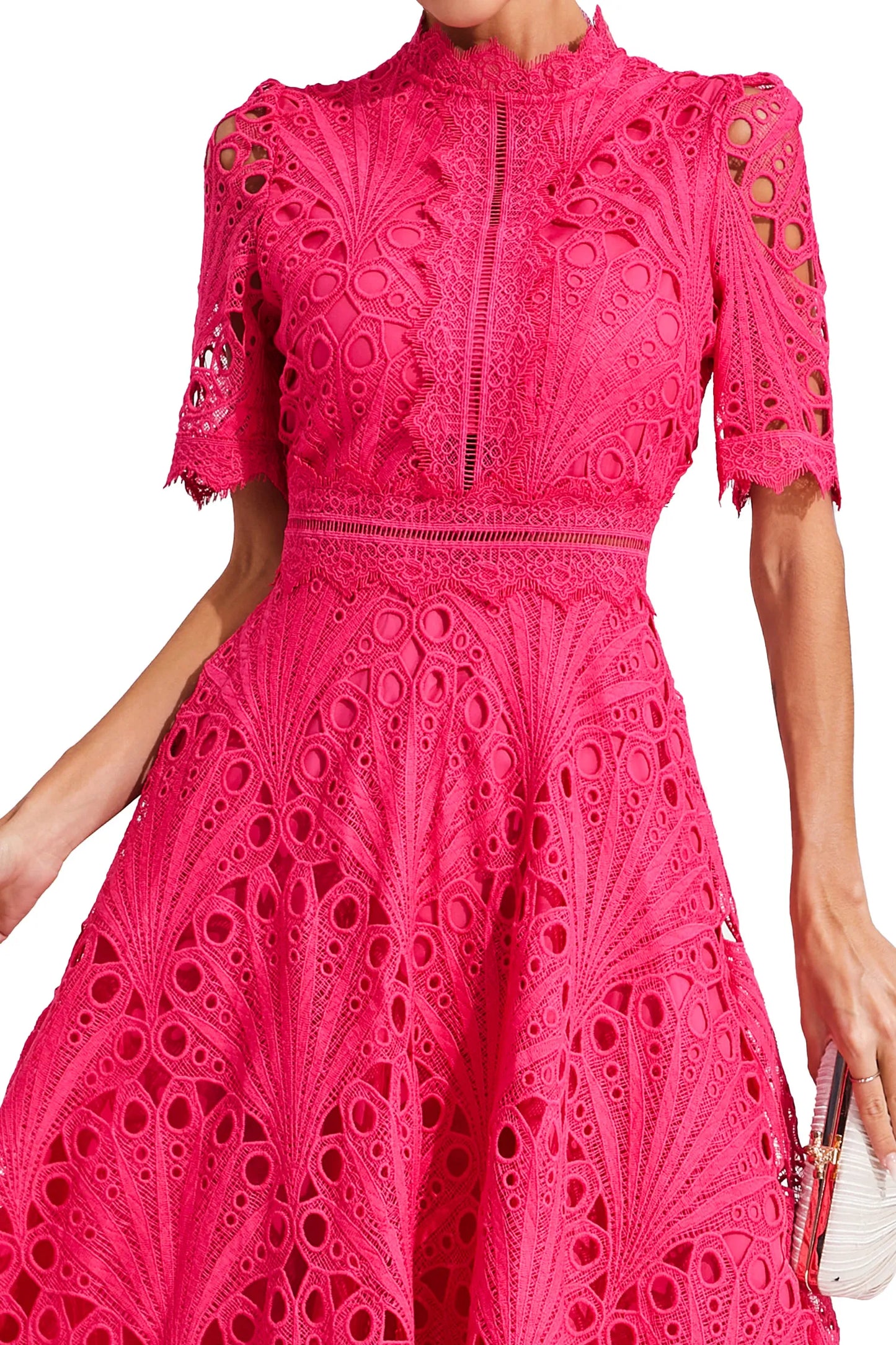 Hallie | Robe Midi en Dentelle