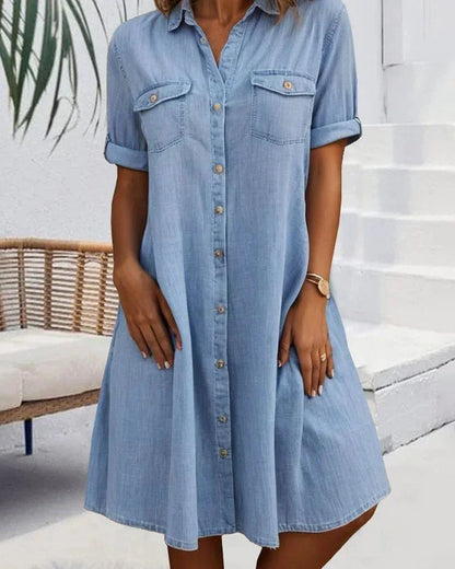 Jessica | Robe Chemise Boutonnée Décontractée