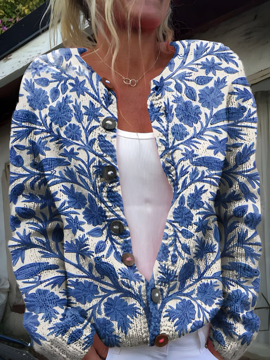 Sofia | Cardigan à Fleurs