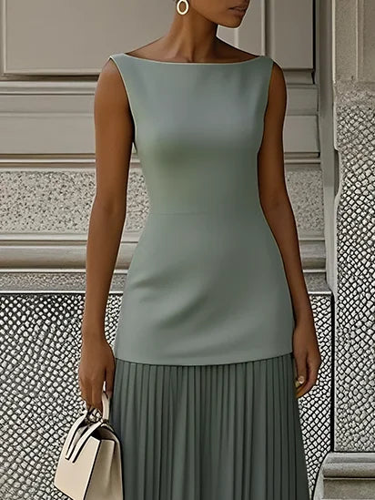 Micaela | Robe longue plissée de design