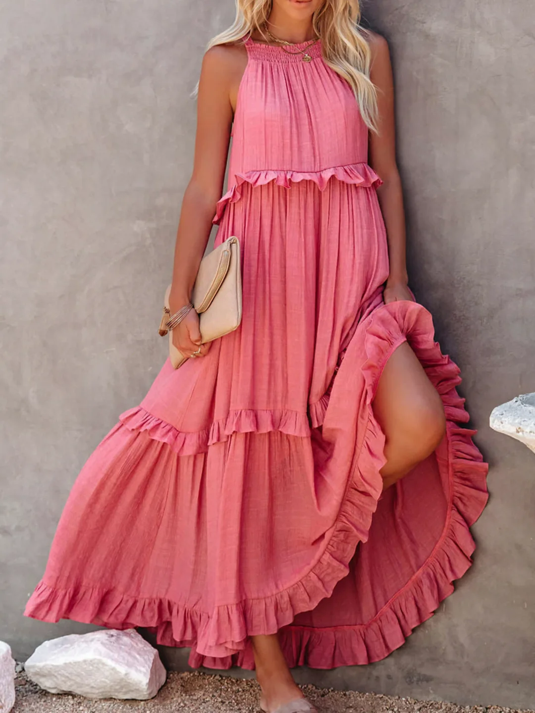 Mabel - Robe Maxi à Volants