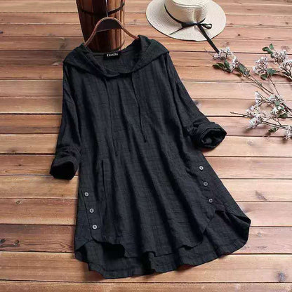 Blouse Antoinette Ternet avec Capuche - Style Quotidien Confortable