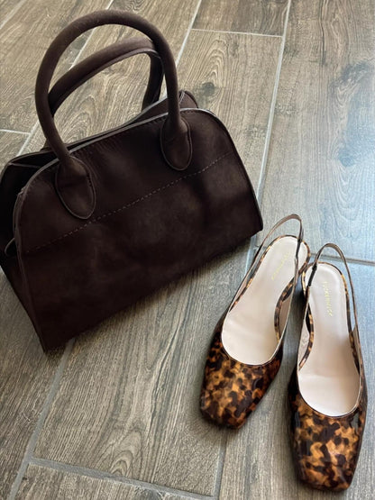 Luisa | Sac Quotidien Minimaliste en Cuir Suédé