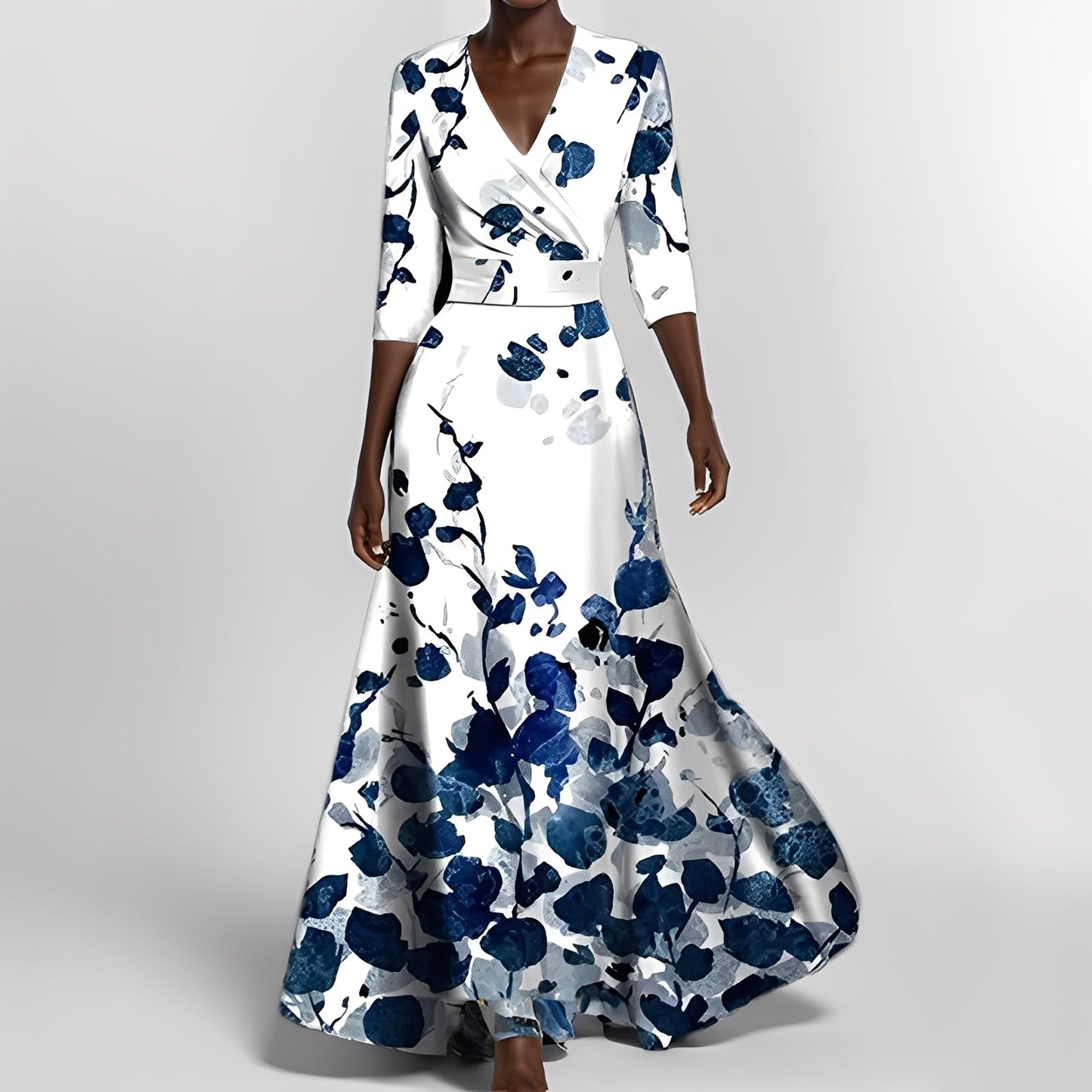 Geneviève - Robe florale élégante pour femmes