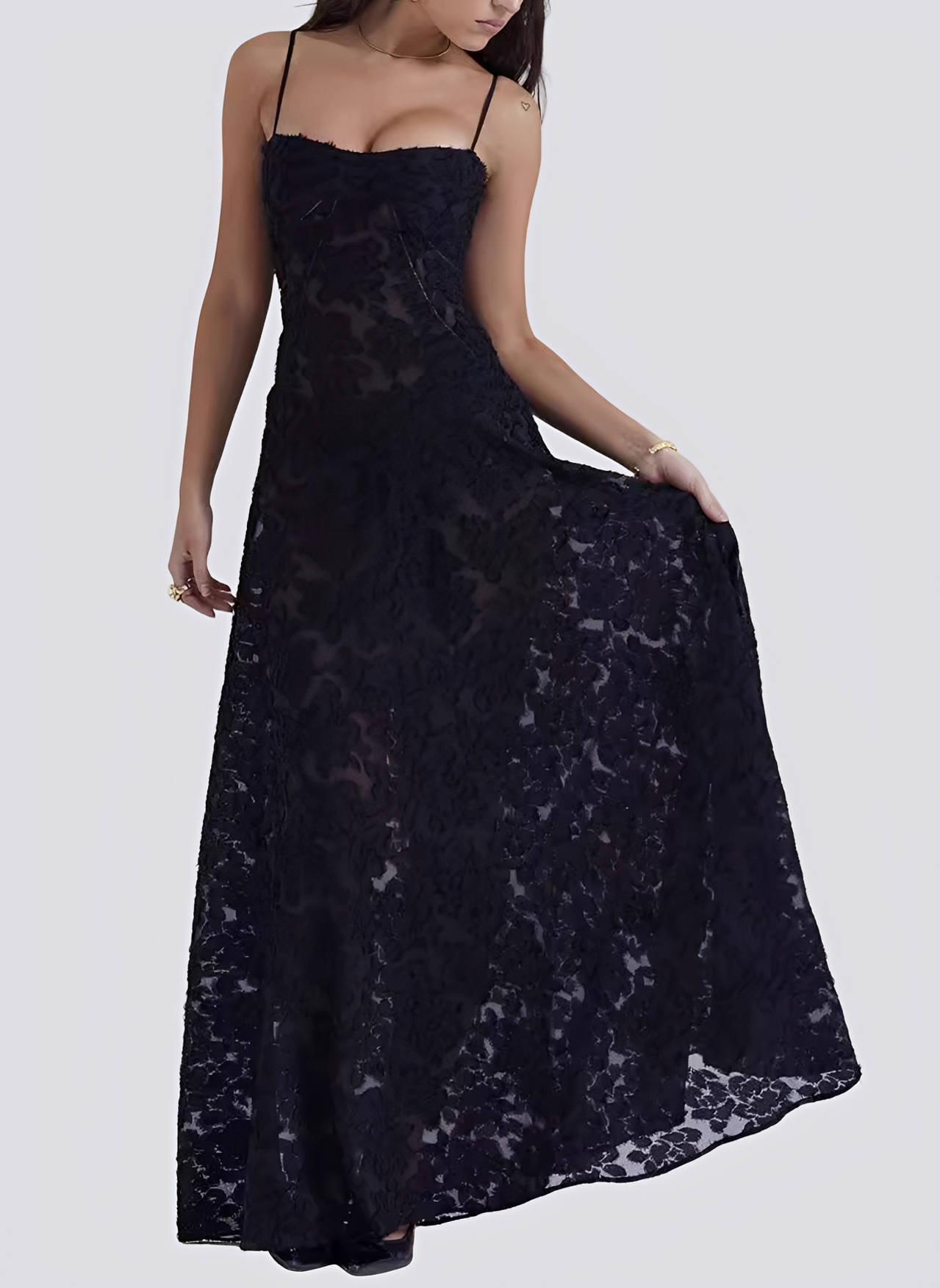 Lucia - Robe maxi ajustée élégante pour femmes