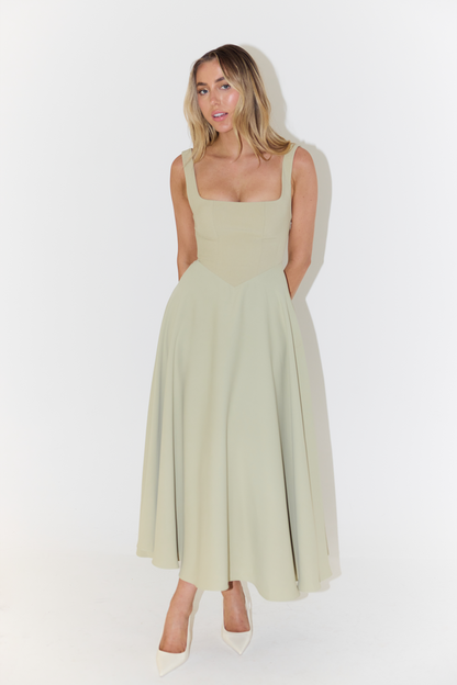 Melisandre - Robe Midi Femme, Élégante & Polyvalente