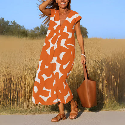 Tatiana™ | Robe Maxi avec Détails Brodés.