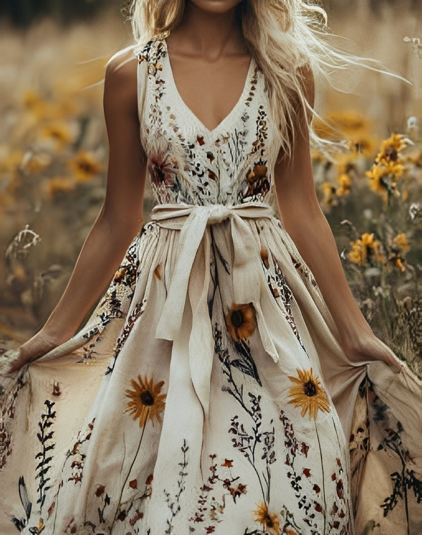 Jane - Robe élégante avec imprimé floral pour femmes