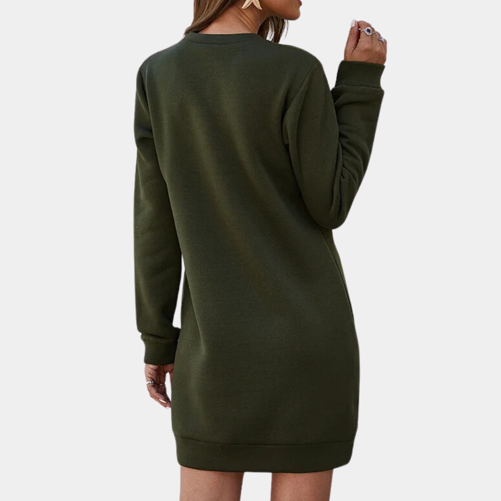 Robe-pull à manches longues pour femme | Mini