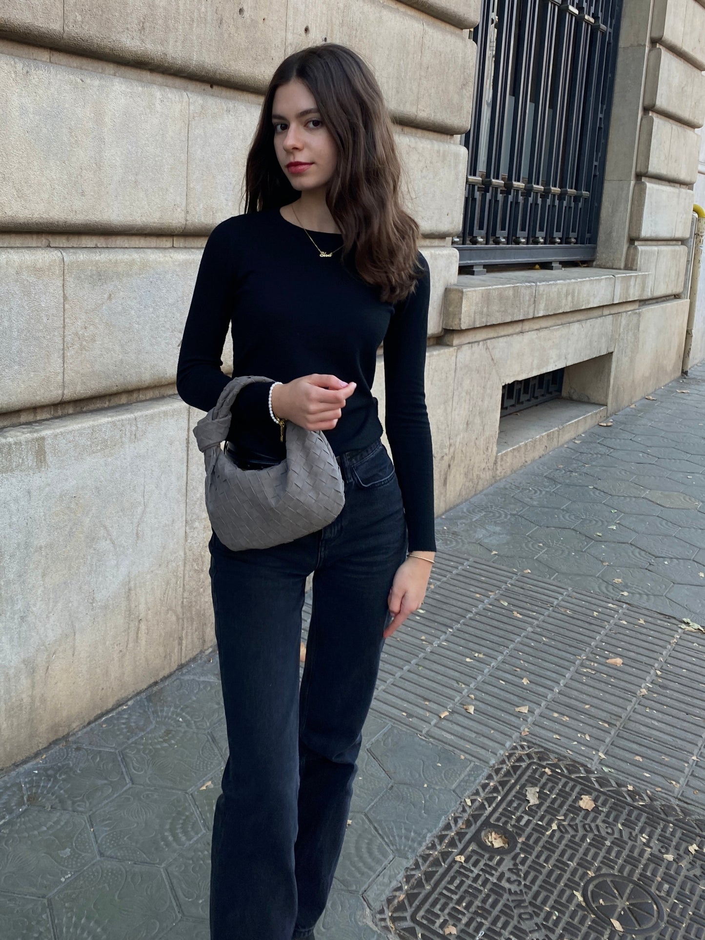 Renee | Mini Sac en Suède Intrecciato Doux