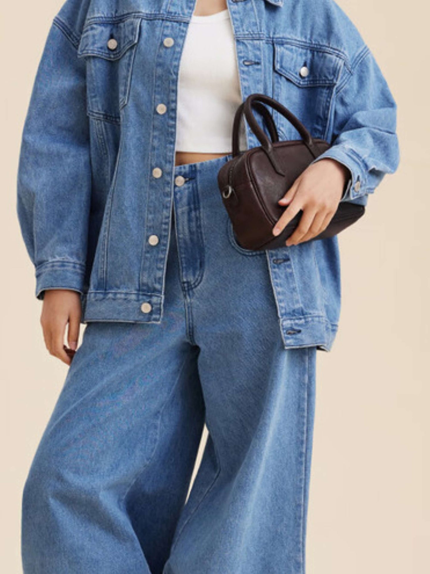 Eliza | Sac Carré avec Fermeture Éclair Brillante