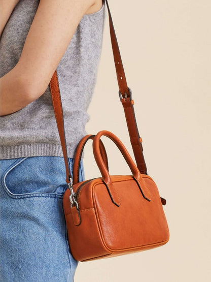 Eliza | Sac Carré avec Fermeture Éclair Brillante
