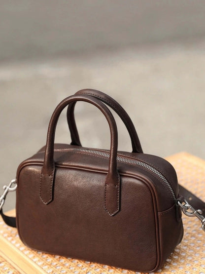 Eliza | Sac Carré avec Fermeture Éclair Brillante