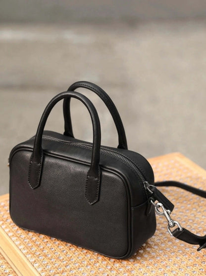 Eliza | Sac Carré avec Fermeture Éclair Brillante