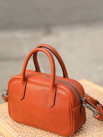 Eliza | Sac Carré avec Fermeture Éclair Brillante