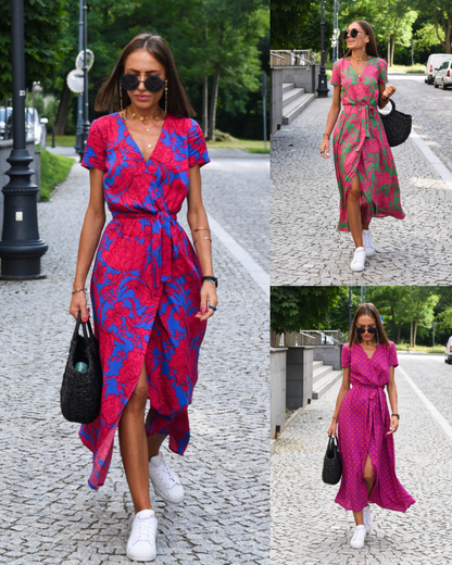 Elowen - Robe à taille florale