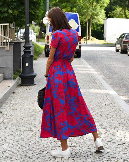 Elowen - Robe à taille florale