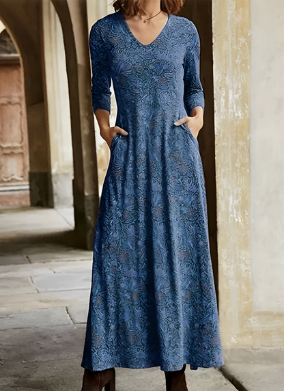 Sophie - Robe vintage à manches longues pour femmes