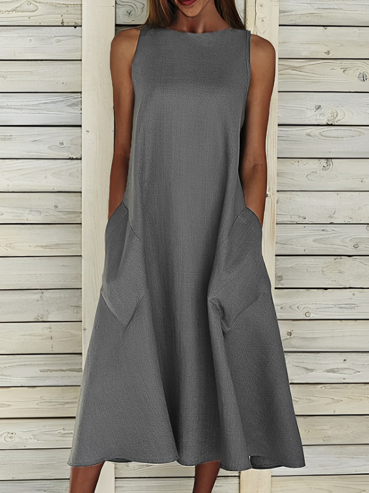 Amihan - Robe en Coton Uni