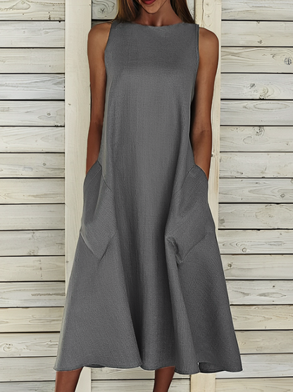 Amihan - Robe en Coton Uni