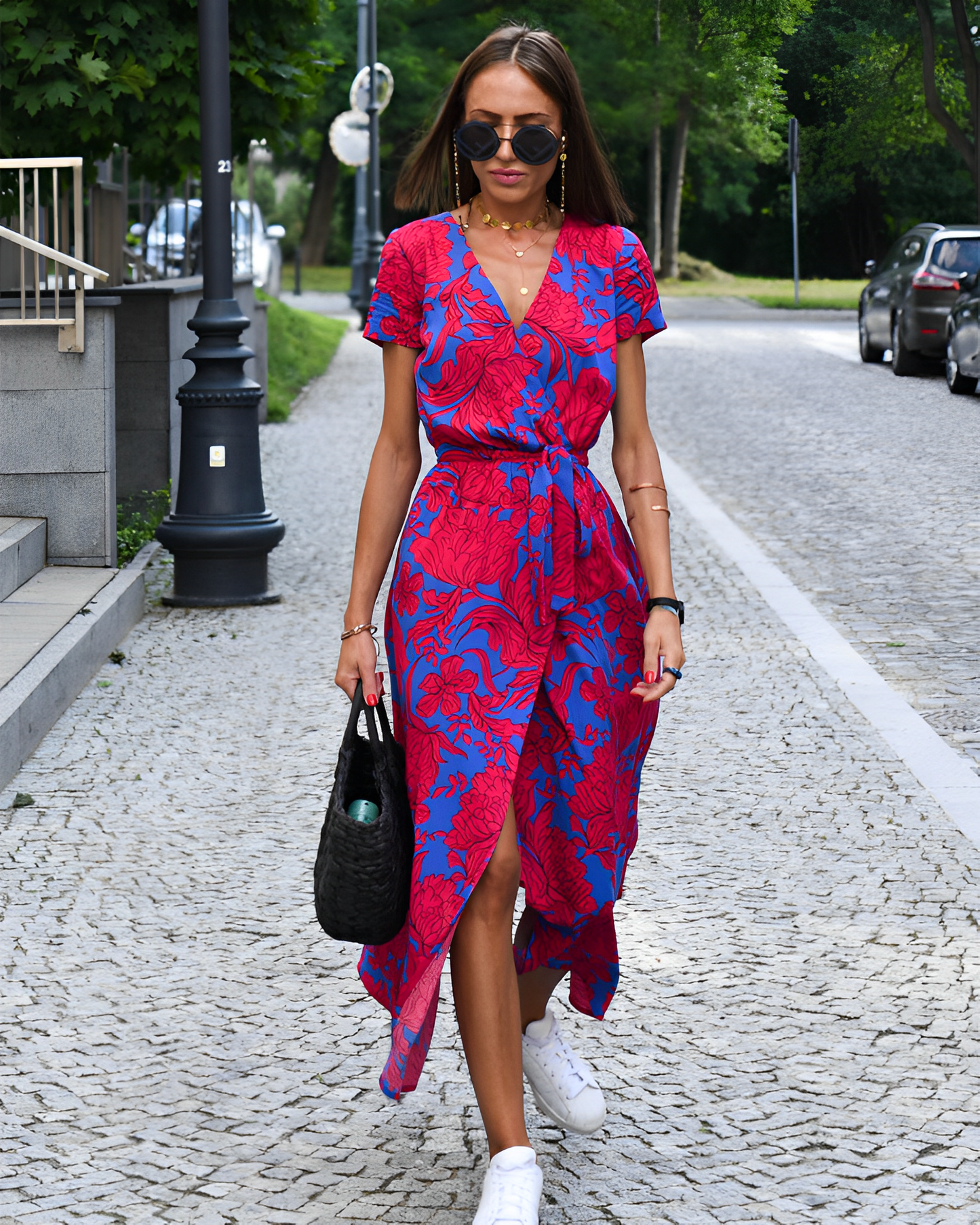 Elowen - Robe à taille florale
