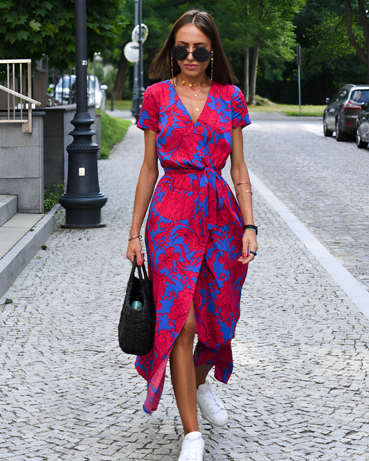 Elowen - Robe à taille florale