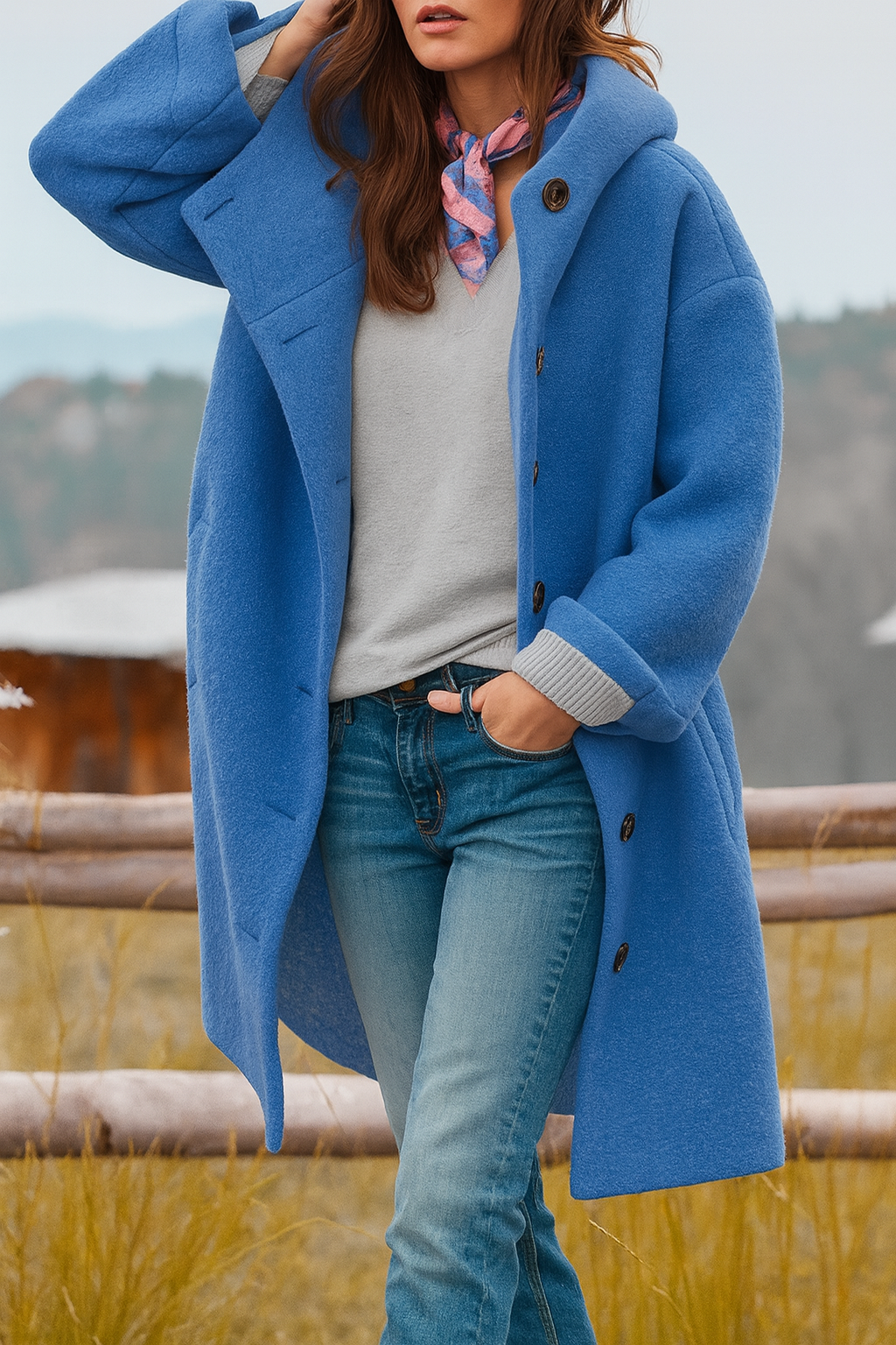 Kaia - Manteau Décontracté avec Capuche Élégante