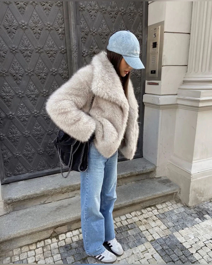 Bruna™ | Manteau en Fausse Fourrure