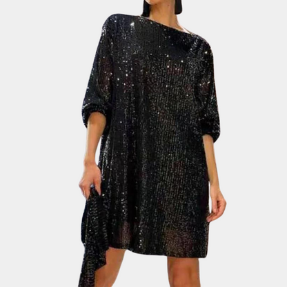 Robe à paillettes surdimensionné pour femme | Mini