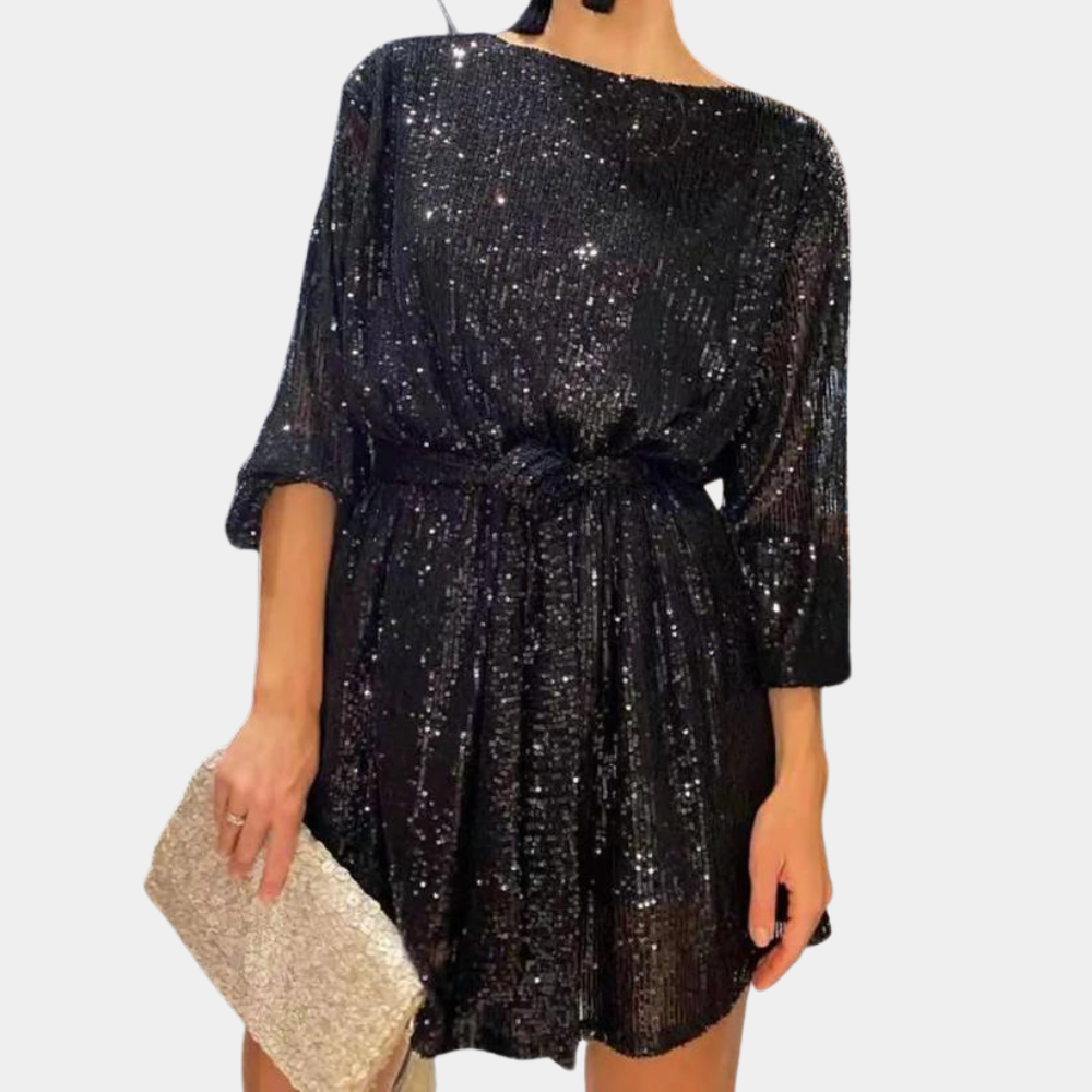 Robe à paillettes surdimensionné pour femme | Mini