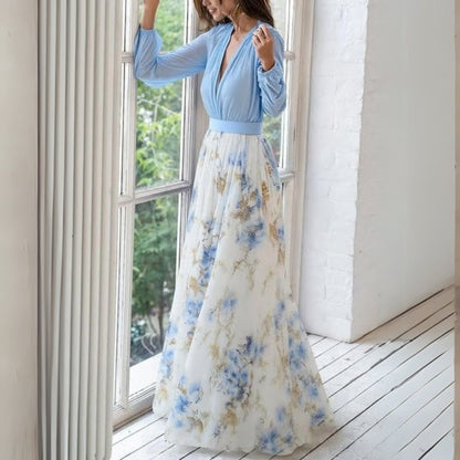 Dahlia - Murmures de Printemps Robe Maxi Florale